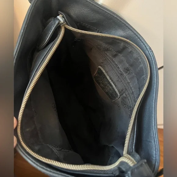 Vintage Fossil 75082 Magnetic Front Flap Pocket Leather Crossbody *broken zipper - Picture 11 of 16